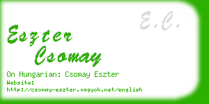 eszter csomay business card